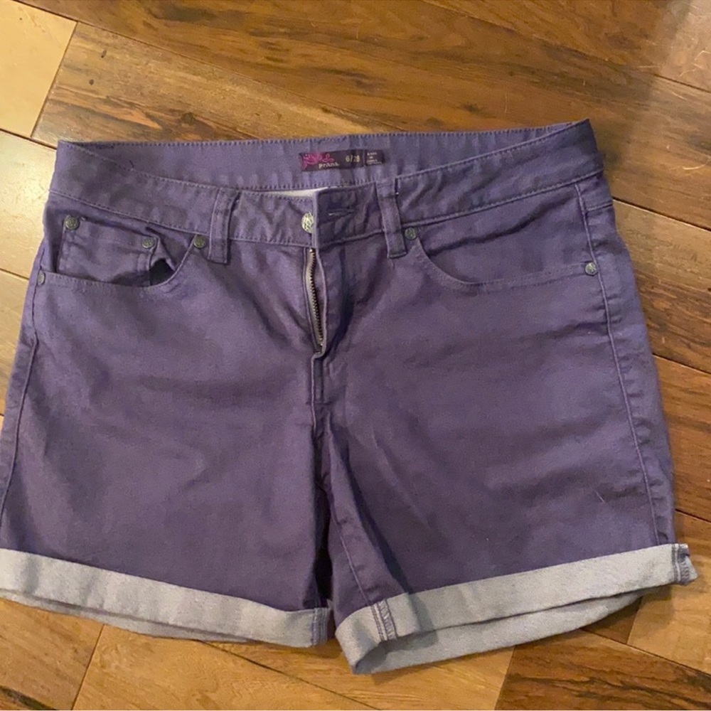 Prana Purple Jean Shorts for Women